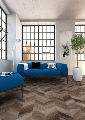 panele winylowe Gerflor Creation 55 Chevron Moka 0810 do klejenia