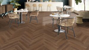 Panele w jodełkę AW Maxiumus Highland Oak Herringbone Chocolate Click