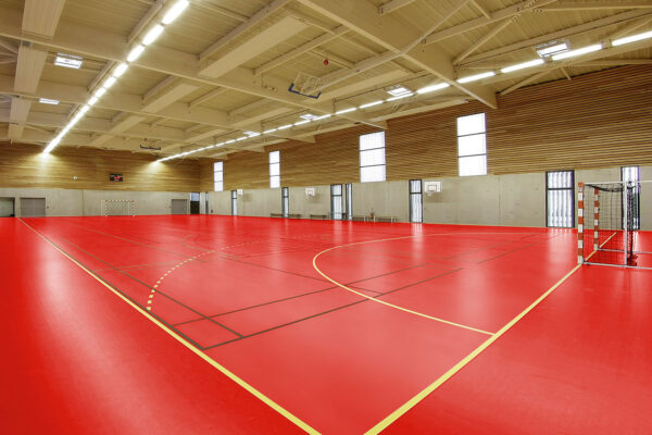 Nawierzchnia sportowa Omnisports Active +Tarkett Uni Tonic Red