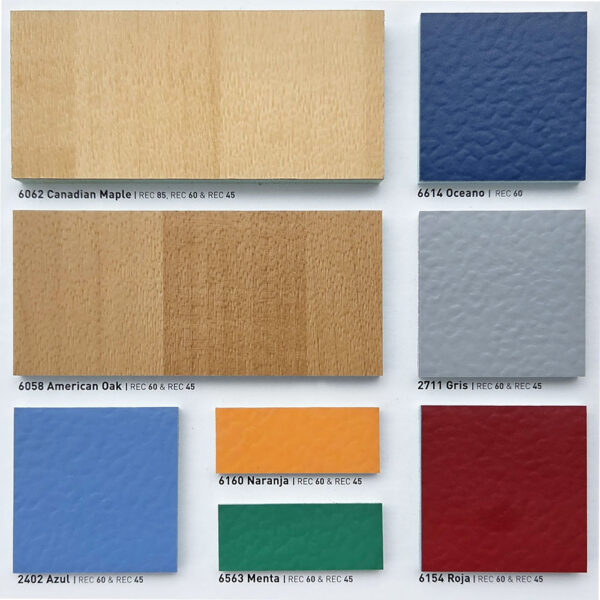 Wykładzina sportowa Gerflor Recreation 60 paleta kolorów